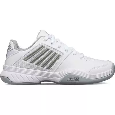 K-Swiss Womens Court Express Carpet Tennis Shoes - White/Silver 1 K-Swiss Womens Court Express Carpet Tennis Shoes - White/Silver