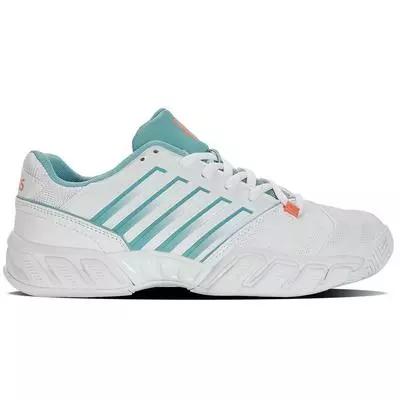 K-Swiss Womens Bigshot Light 4 Tennis Shoes - White/Nile Blue 1 K-Swiss Womens Bigshot Light 4 Tennis Shoes - White/Nile Blue
