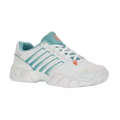 K-Swiss Womens Bigshot Light 4 Tennis Shoes - White/Nile Blue 2 K-Swiss Womens Bigshot Light 4 Tennis Shoes - White/Nile Blue - Image 2