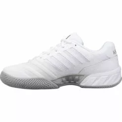 K-Swiss Womens Bigshot Light 4 Tennis Shoes - White/Silver -K-Swiss Sotre 96989138 E