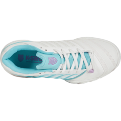 K-Swiss Womens Bigshot Light 4 Tennis Shoes - Brilliant White/Angel Blue/Sheer Lilac -K-Swiss Sotre 96989190 E