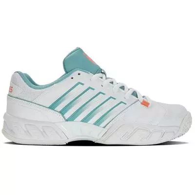 K-Swiss Womens Bigshot Light 4 Omni Tennis Shoes - White/Nile Blue 1 K-Swiss Womens Bigshot Light 4 Omni Tennis Shoes - White/Nile Blue