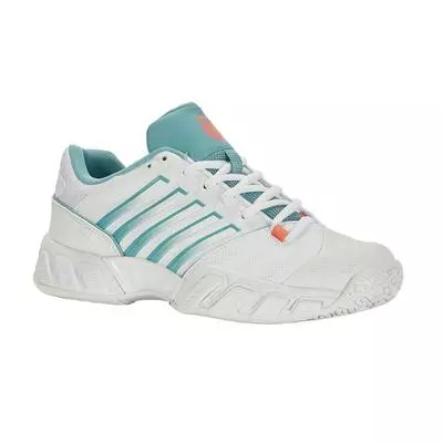 K-Swiss Womens Bigshot Light 4 Omni Tennis Shoes - White/Nile Blue 2 K-Swiss Womens Bigshot Light 4 Omni Tennis Shoes - White/Nile Blue - Image 2
