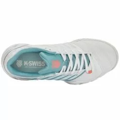 K-Swiss Womens Bigshot Light 4 Omni Tennis Shoes - White/Nile Blue 7 K-Swiss Womens Bigshot Light 4 Omni Tennis Shoes - White/Nile Blue -K-Swiss Sotre 97010109 C