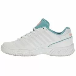 K-Swiss Womens Bigshot Light 4 Omni Tennis Shoes - White/Nile Blue 9 K-Swiss Womens Bigshot Light 4 Omni Tennis Shoes - White/Nile Blue -K-Swiss Sotre 97010109 E