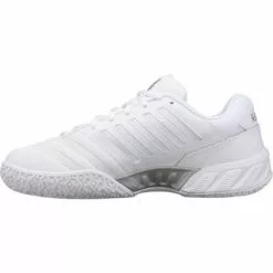 K-Swiss Womens Bigshot Light 4 Omni Tennis Shoes - White/Silver -K-Swiss Sotre 97010138 E
