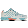 K-Swiss Womens Express Light 3 Tennis Shoes - White/Nile Blue