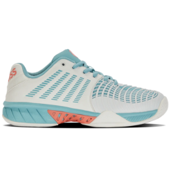 K-Swiss Womens Express Light 3 Tennis Shoes - White/Nile Blue