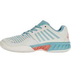 K-Swiss Womens Express Light 3 Tennis Shoes - White/Nile Blue -K-Swiss Sotre 98562143 E